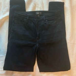 Abercrombie curve love high rise black skinny jean